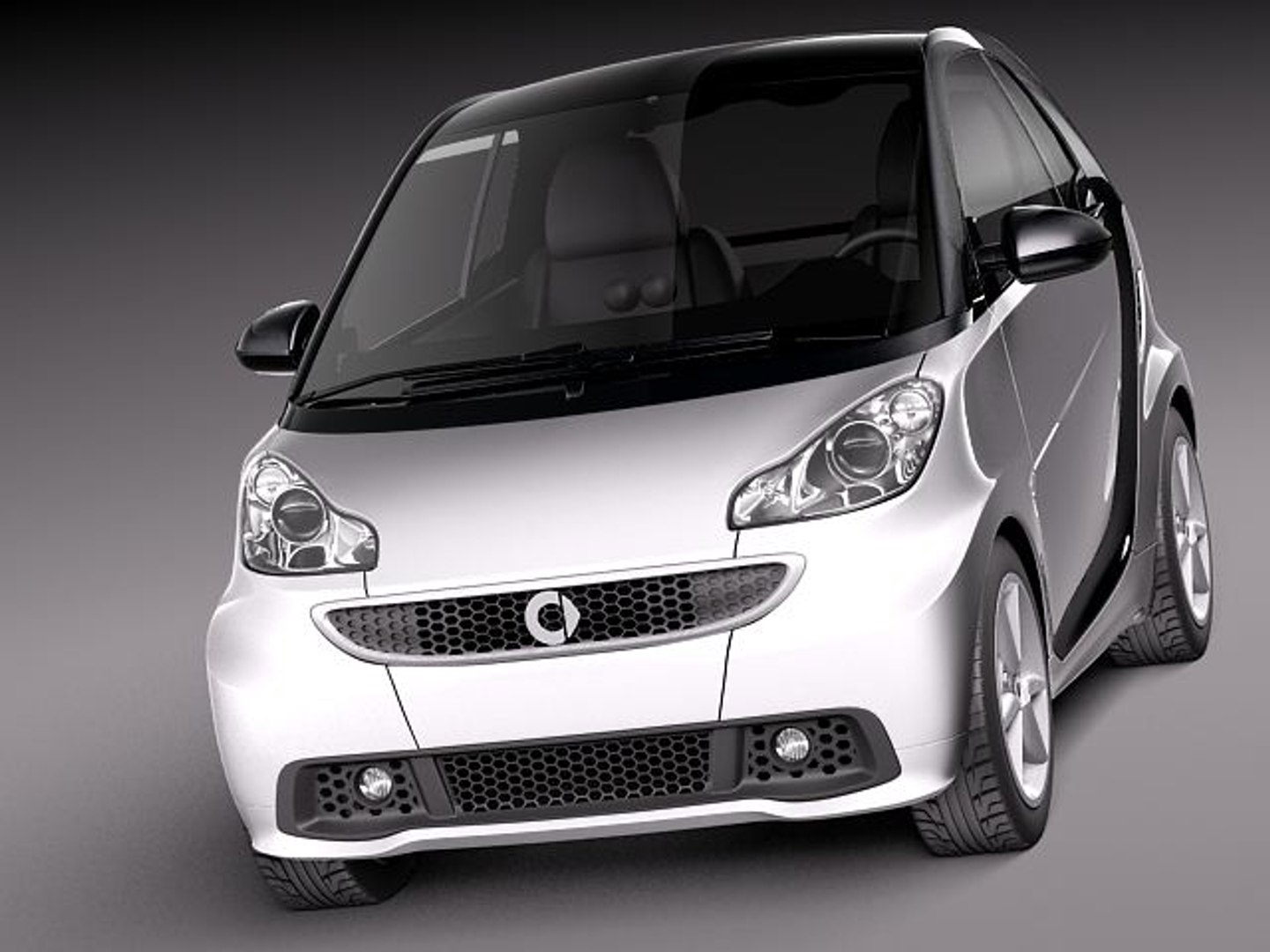 3d smart 42 fortwo 2013 model