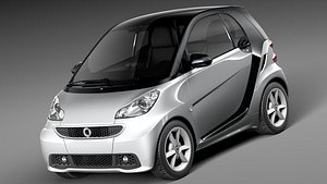 3d smart 42 fortwo 2013 model
