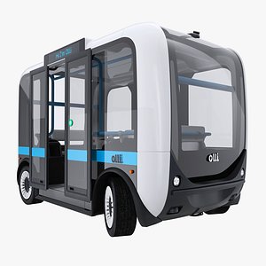 Olli Self Driving Electric Bus Rigged