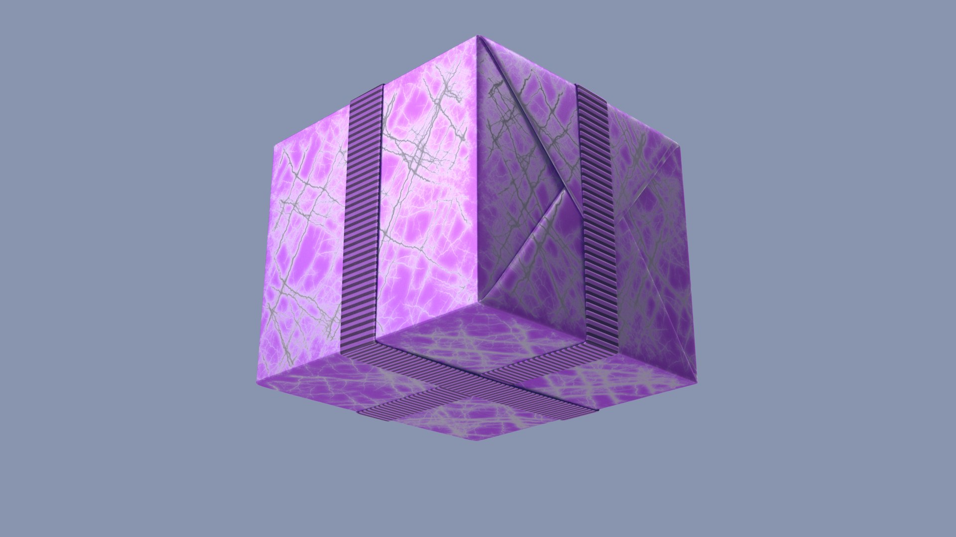 Gift Box Lable Purple 3D model - TurboSquid 1746528