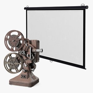 Movie Projector and Projection Screen Collection