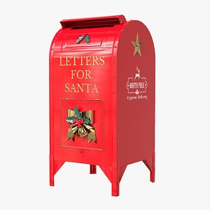 3D Santa Christmas Mailbox for Letters