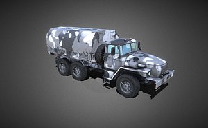 heavy army truck winter version Russia