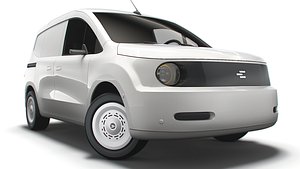 3D Generic EV Small Van SWB 2023 model