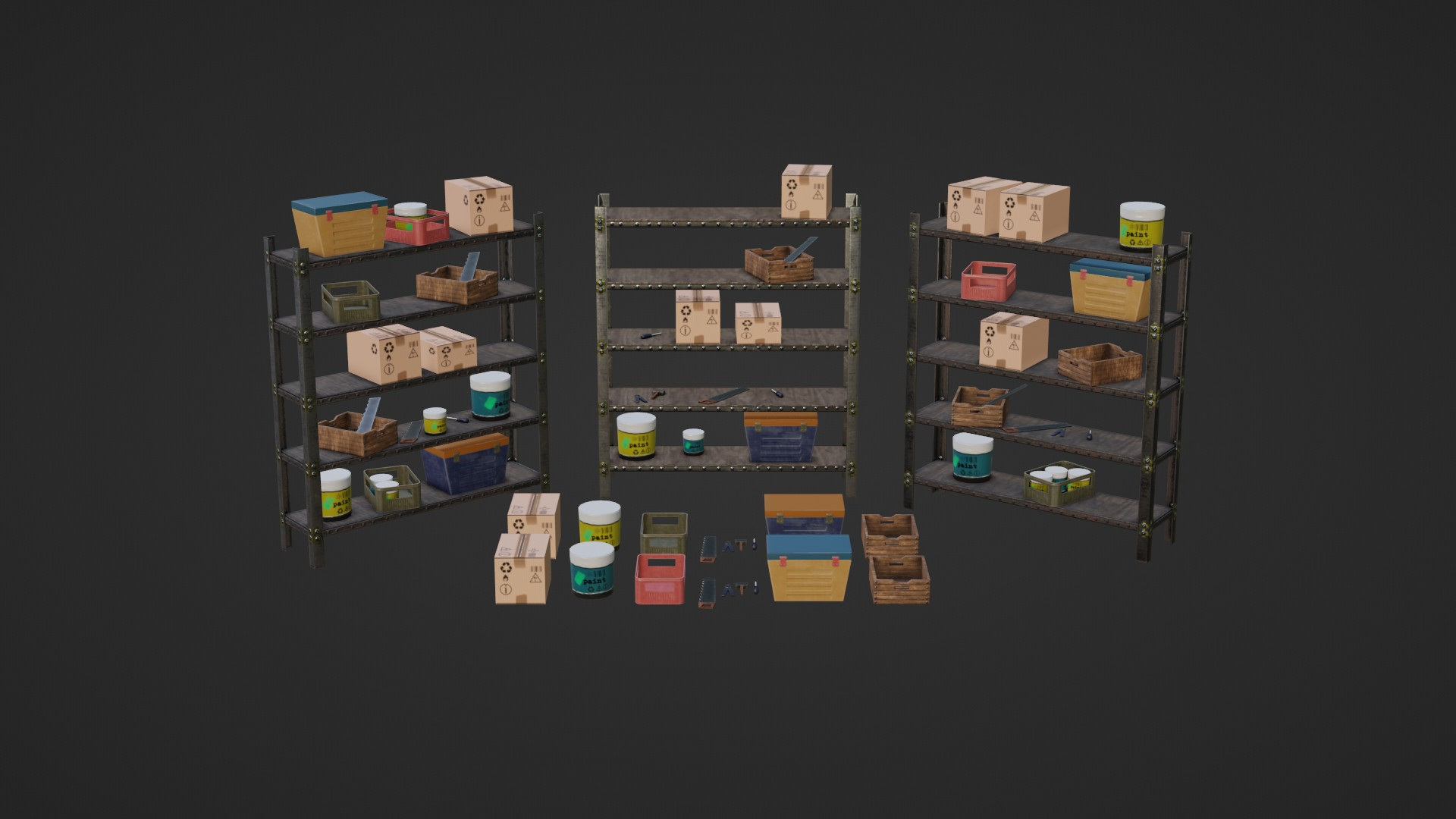 RACK SYSTEM GAME READY 3D - TurboSquid 2045575