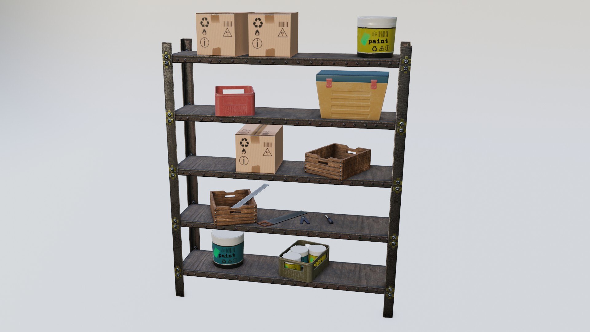 RACK SYSTEM GAME READY 3D - TurboSquid 2045575