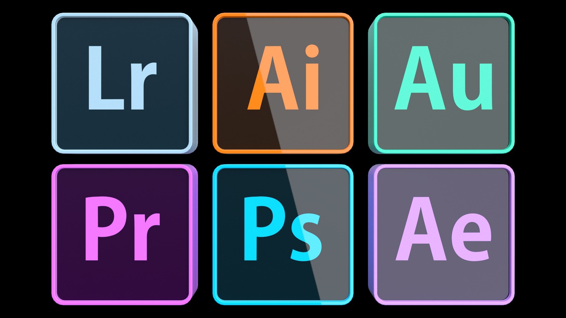 Adobe Icons 3D - TurboSquid 1813290