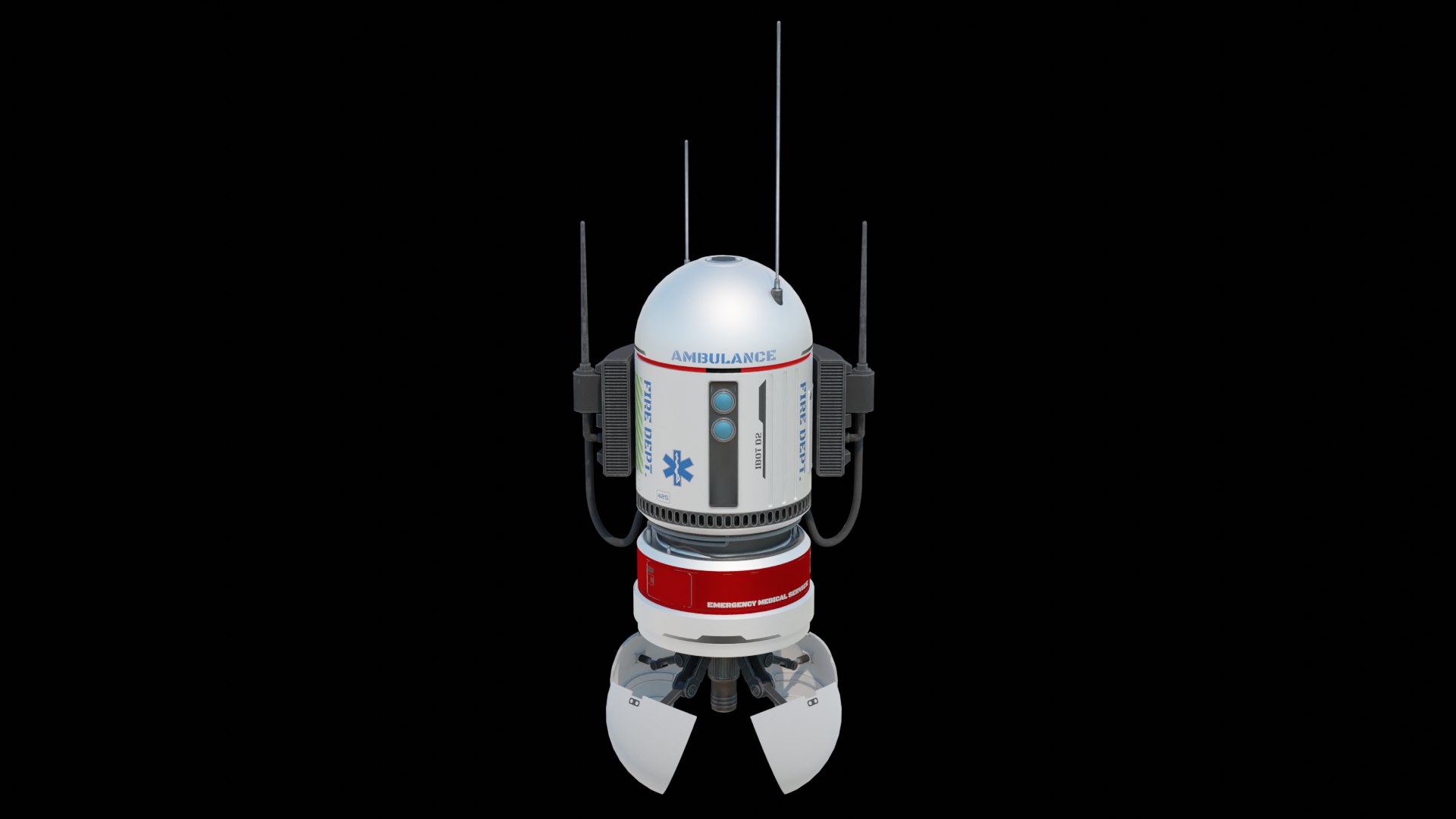 3D Medic Robot https://p.turbosquid.com/ts-thumb/Yf/nO6CIa/fd/mr02/png/1720808764/1920x1080/fit_q87/b2eda03104bda391f7bb2e3adaf6e90c52923175/mr02.jpg