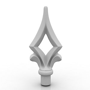 3d model peak fence decoration