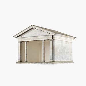 3D classical architectural building temple model