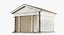 Modelo 3D del templo del edificio arquitectónico clásico