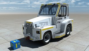 tow tractor tug obj