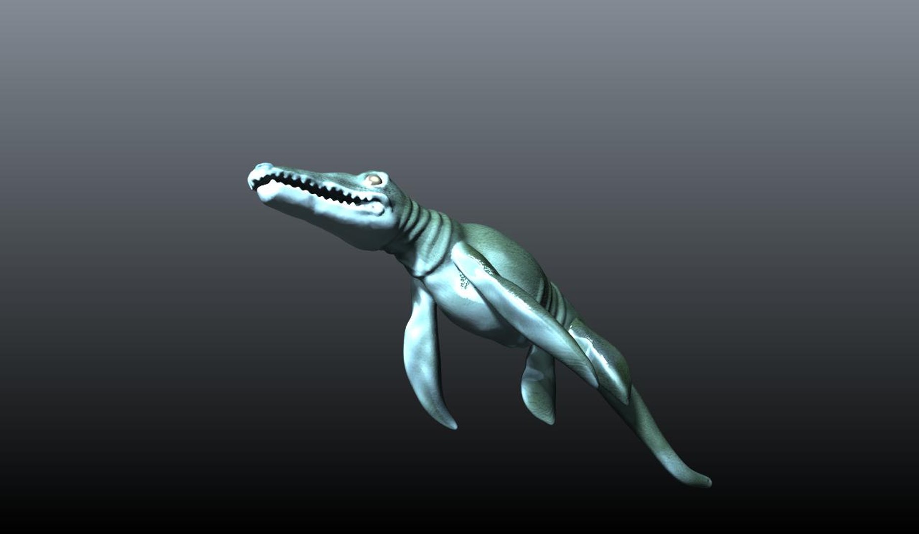 3d obj pliosaurus