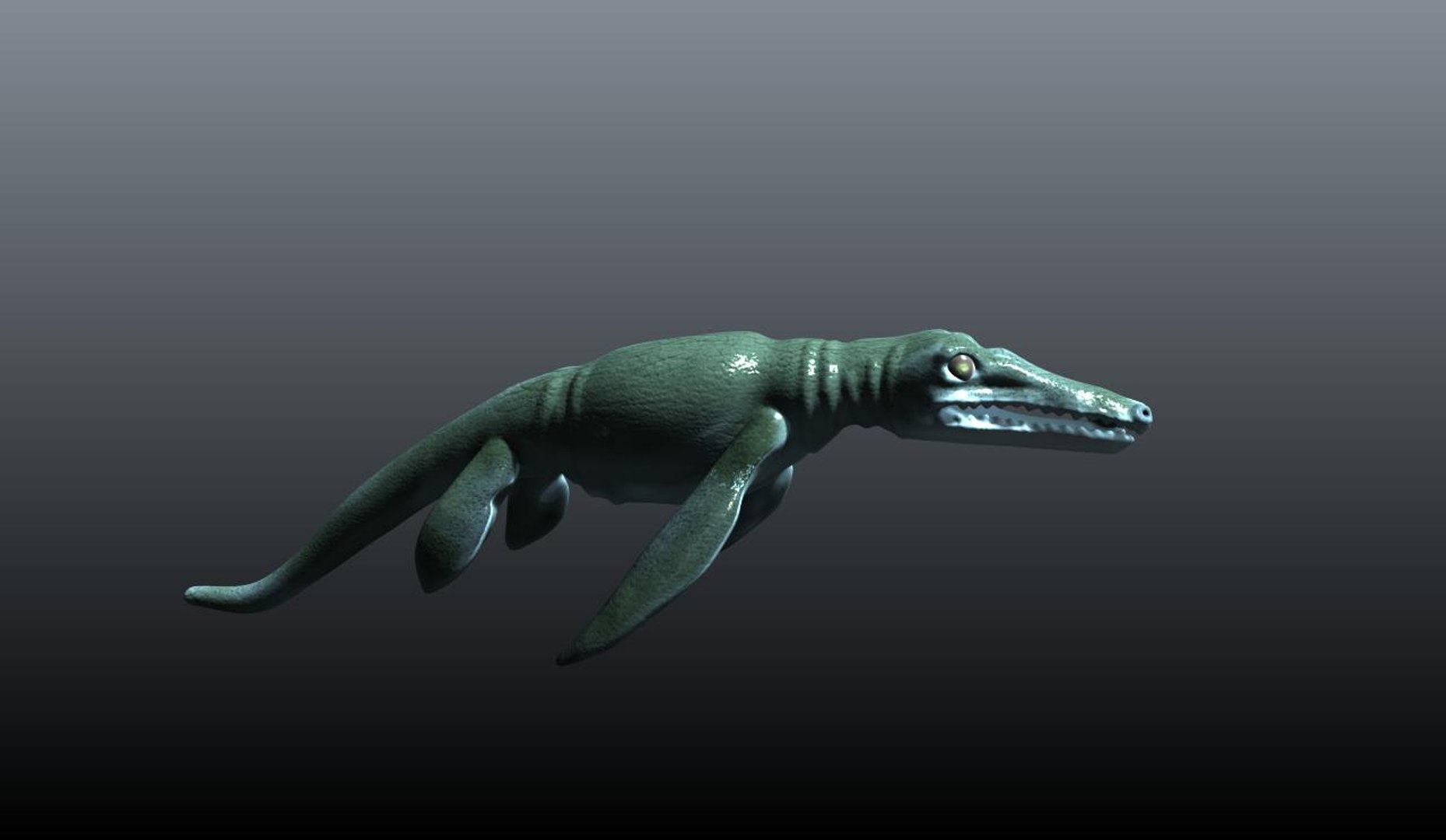 3d obj pliosaurus
