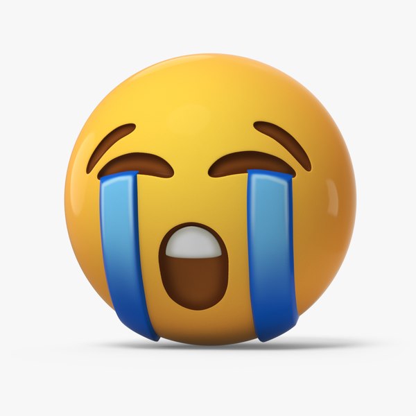 modelo 3d Emoji Cara Llorando Fuertemente - TurboSquid 2239301