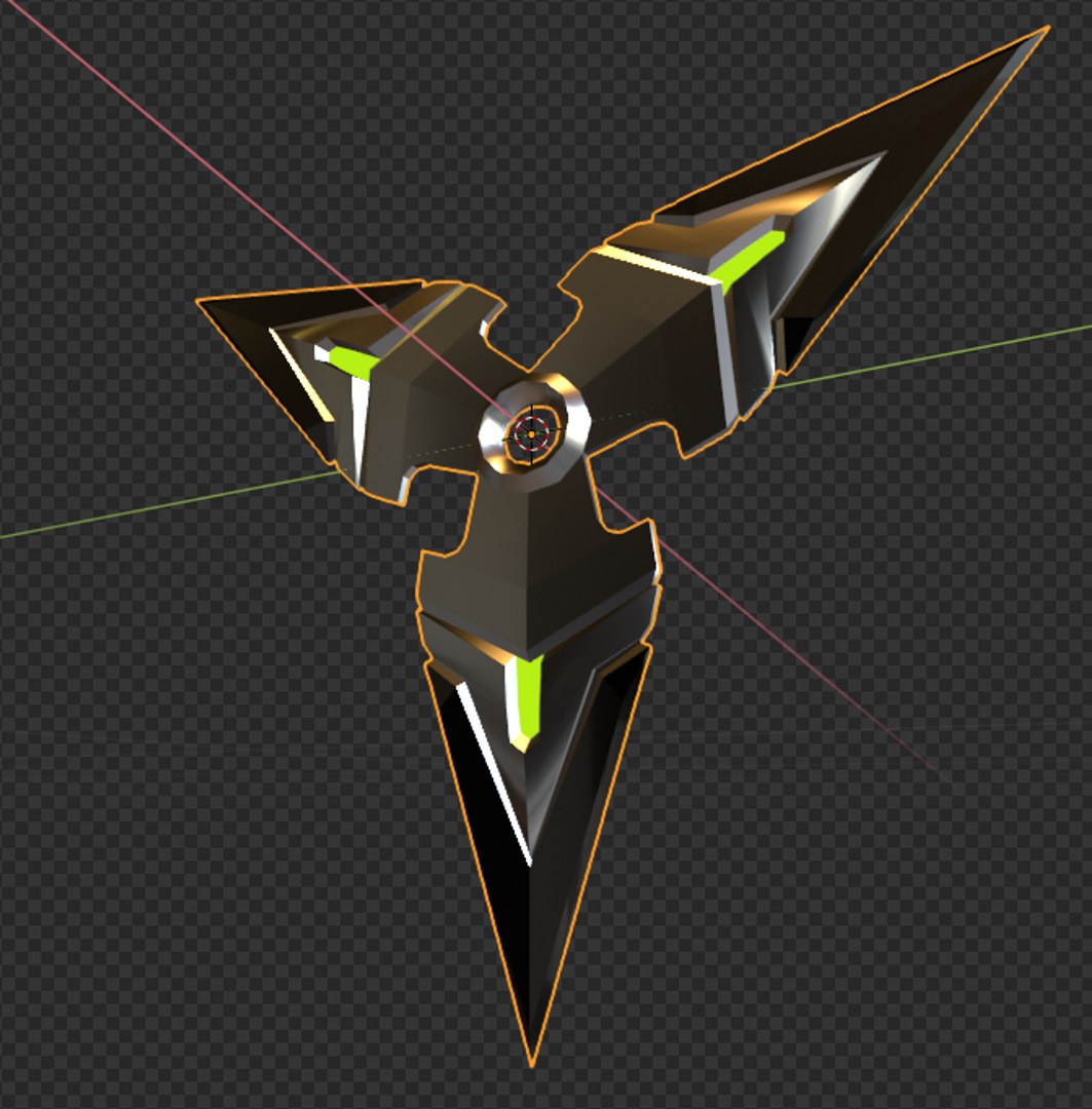 3D Genji S Shuriken Model - TurboSquid 1432751