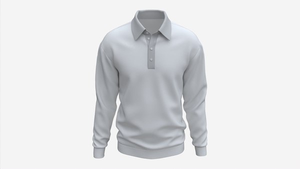Full Sleeve Mockup Polo Long Sleeve T Shirt Long Sleeve Polo Shirt
