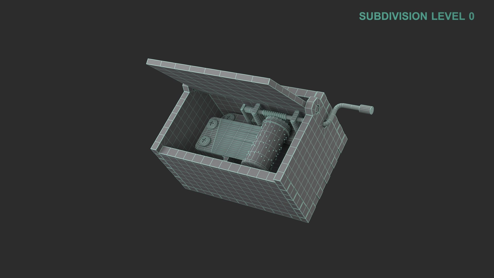 3D Music Box https://p.turbosquid.com/ts-thumb/Yg/EaAJob/4l/wireframe0007/jpg/1678250994/1920x1080/fit_q87/df5494a6fbddce27f295cc0ec8da3d64b1642e17/wireframe0007.jpg