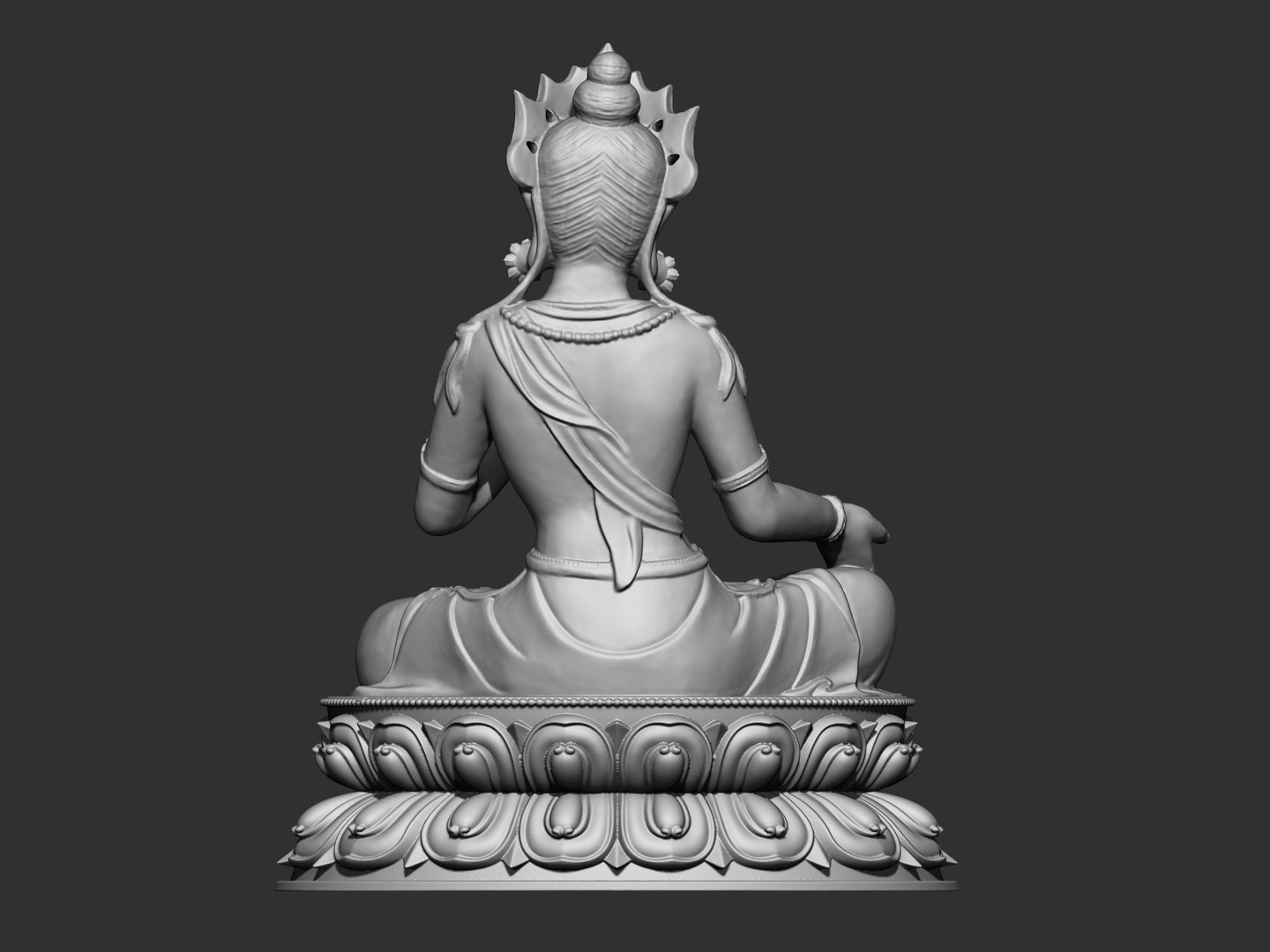 Tibetan Buddha 3D Model - TurboSquid 1908965