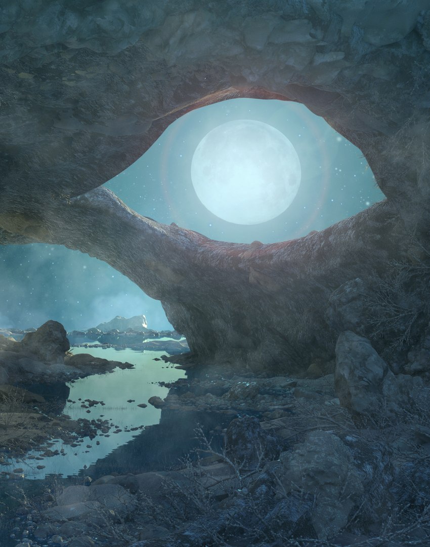 Fantasy Winter Eye Cave Environment 3D model - TurboSquid 2157232