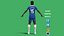 Nicolas Jackson Chelsea 2024 modelo 3d