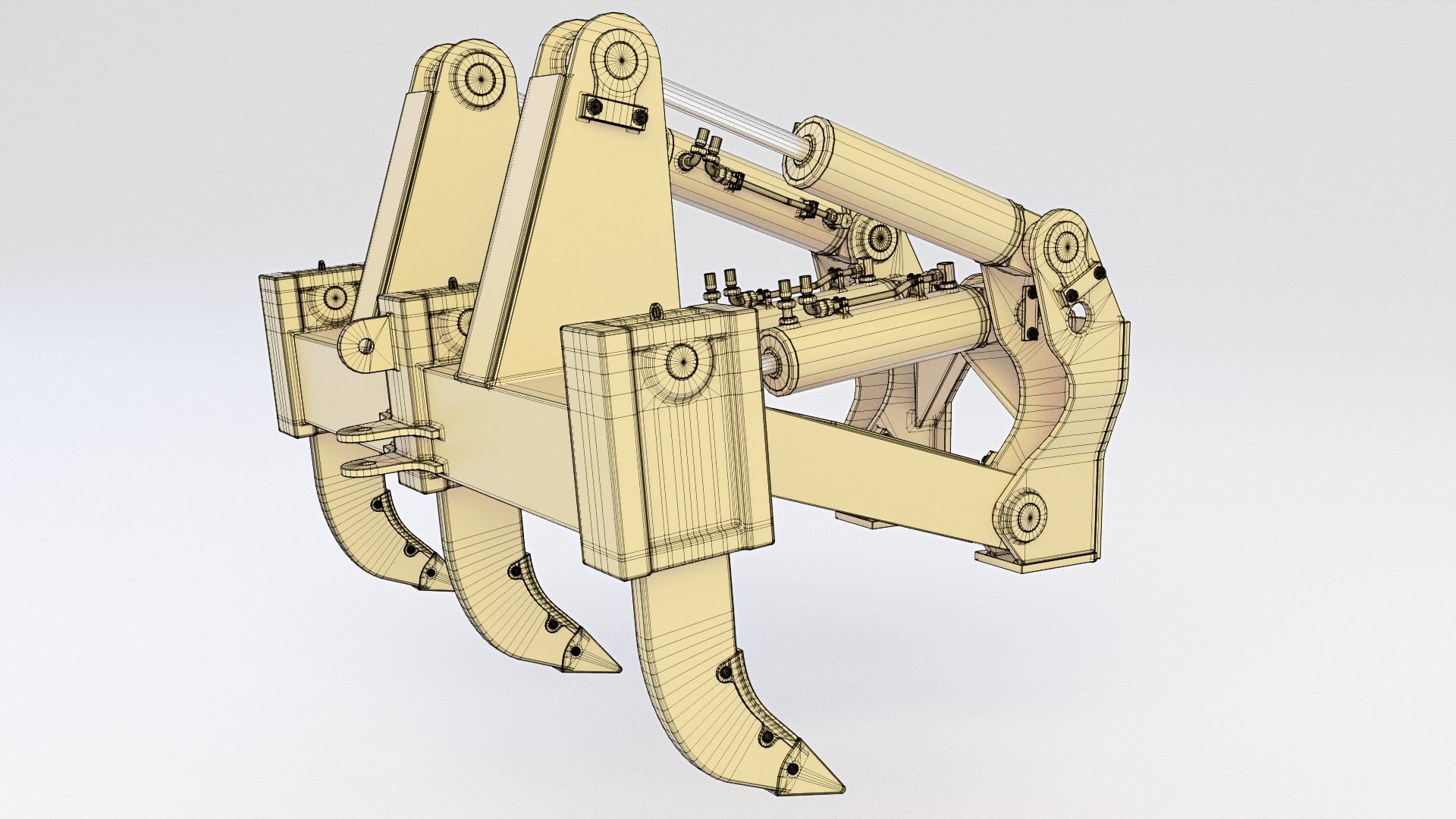 Ripper Bulldozer Model - TurboSquid 1551409