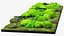 Green Moss Wall with Preserved Plants