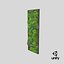Green Moss Wall with Preserved Plants