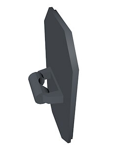 3d lego octagonal shield