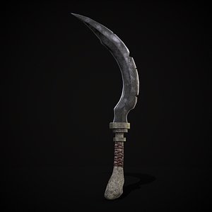 Flawed Bone Handle Sickle