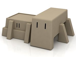 mos eisley architecture sci-fi building 3D model