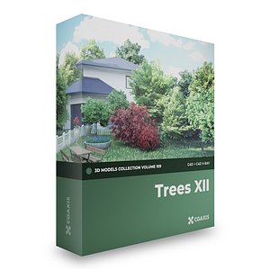 trees deciduous american 3D model
