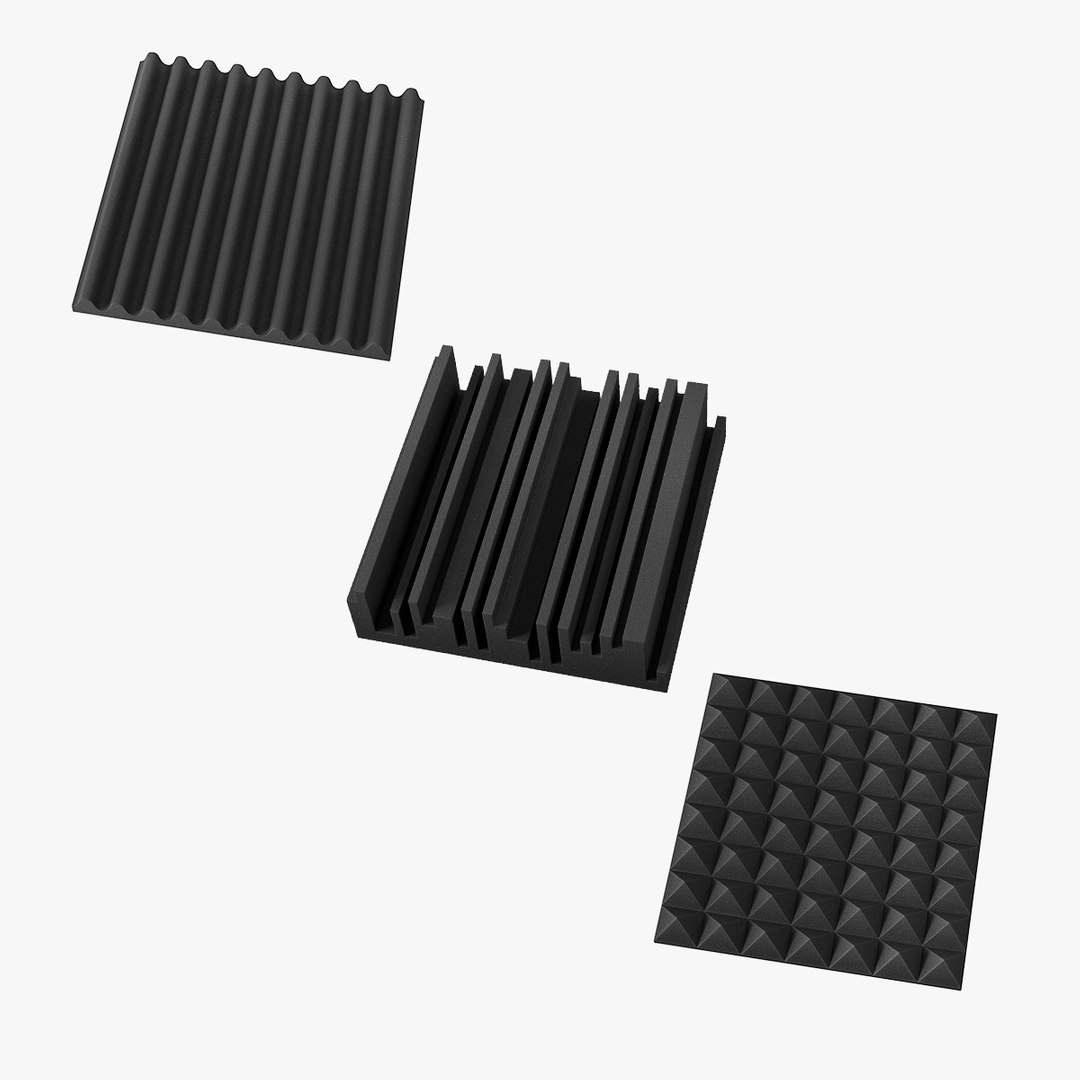 Sound Insulation Panels Collection 3D model preview