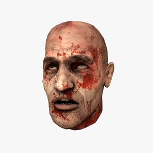 Lowpoly Human Severed Head