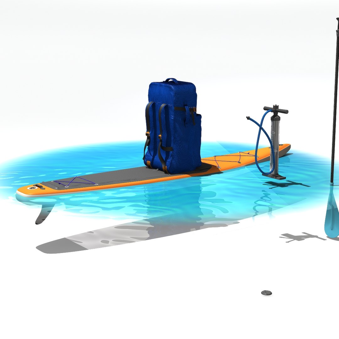 3D Stand Sup Backpack Model - TurboSquid 1452428