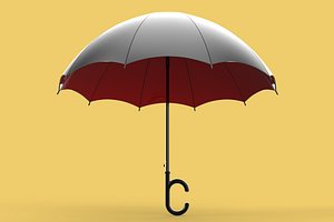 3D model REVERSE C SHAPE HANDLE STICK INVERTED UMBRELLA AUTO OPEN FOLDING