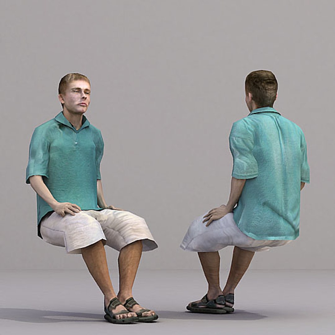 3d axyz human characters model