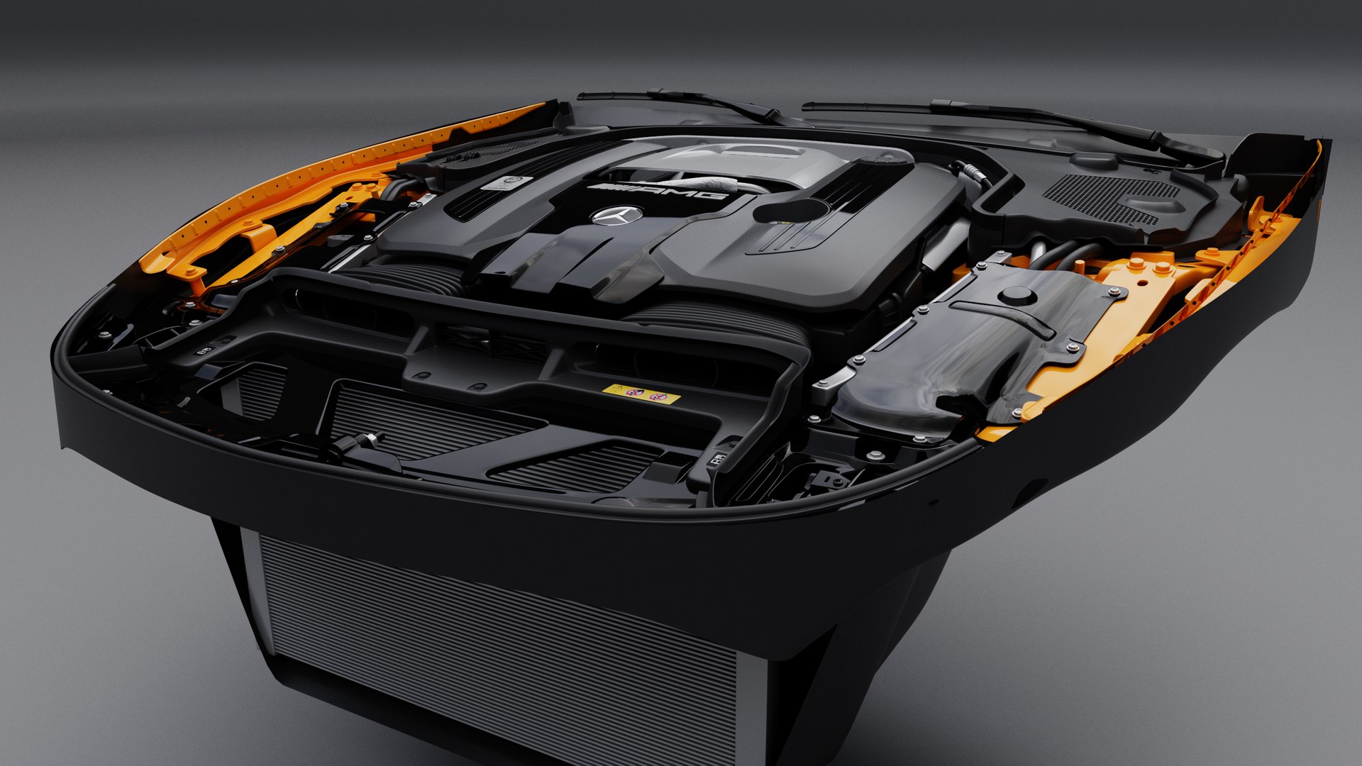 Mercedes-Benz GT63 Coupe And SL63 AMG 2025 Engine 3D Model - TurboSquid ...