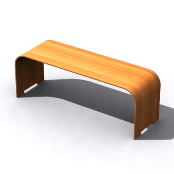 modelo 3d Mesa de centro larga - TurboSquid 364019