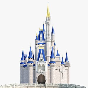 3d cinderella castle model