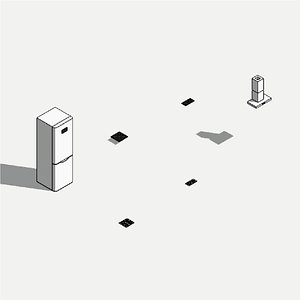 3D Kitchen equipment - Pack of revit families