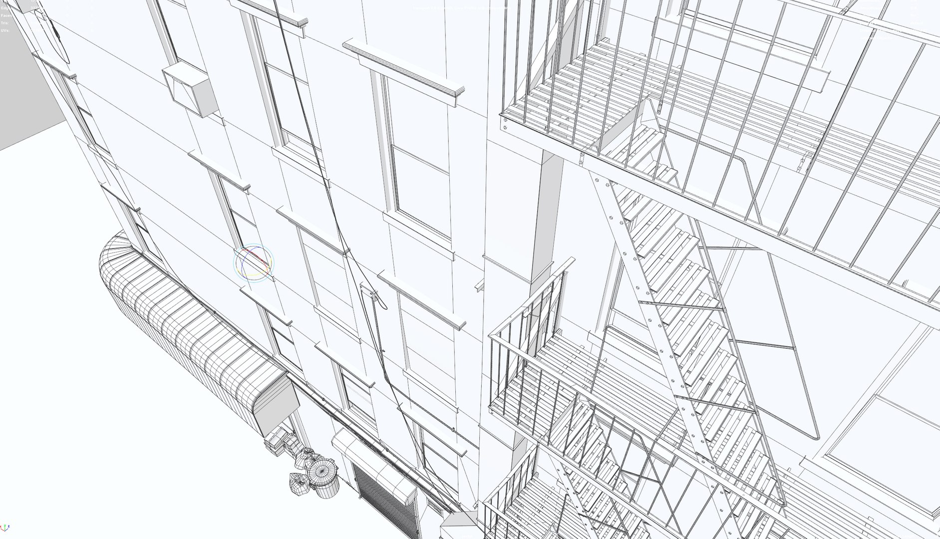 3d Deli Building Architectural Model