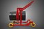 ROTER HEBER, KIPPER, ÖLFASS, FASS, TRANSPORTWAGEN, WAGEN, DOLLY 4