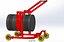 ROTER HEBER, KIPPER, ÖLFASS, FASS, TRANSPORTWAGEN, WAGEN, DOLLY 4