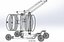 ROTER HEBER, KIPPER, ÖLFASS, FASS, TRANSPORTWAGEN, WAGEN, DOLLY 4