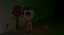 Cute Zombie Wooden Doll Florist