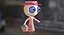 Cute Zombie Wooden Doll Florist