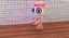 Cute Zombie Wooden Doll Florist