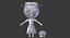 Cute Zombie Wooden Doll Florist