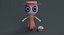 Cute Zombie Wooden Doll Florist